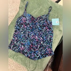Bal Harbour Swim Tankini/multi color New w/Tags /Size L (12-14)